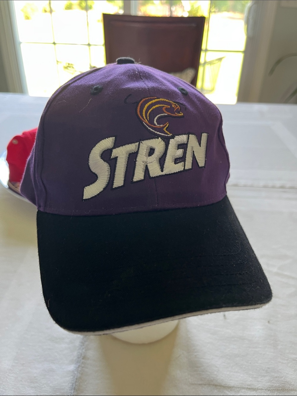 NWNT Vintage Stren Fishing Line Adjustable Snapback Baseball Cap Hat